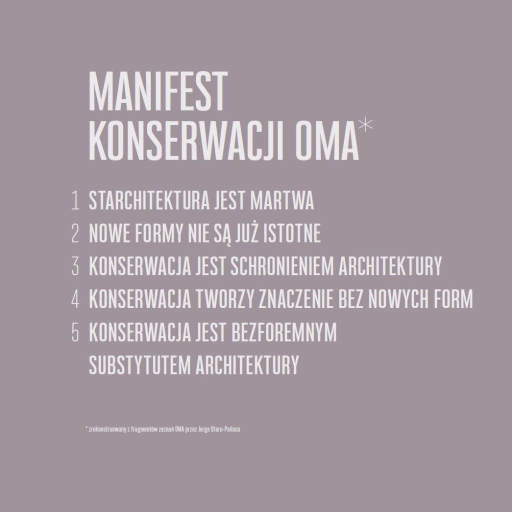 Manifest Konserwacji OMA